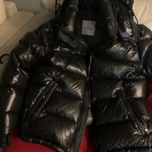 Black Shiny Down Jacket